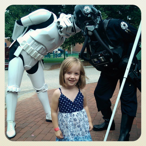 Storm troopers made friends of all ages