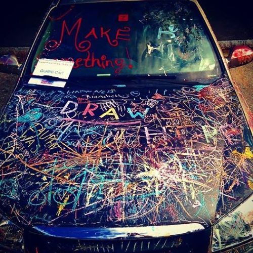 The graffiti car was a big hit